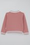 Donino Girls' Tracksuit Set with Floral Knit Pocket Detail and Snap Fasteners, Ages 2-5, Dusty Rose - 4