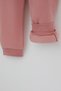 Donino Girls' Tracksuit Set with Floral Knit Pocket Detail and Snap Fasteners, Ages 2-5, Dusty Rose - 8