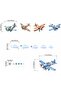 Airplane Wall Stickers for Kids - Peel and Stick Cloud Aircrafts Decals for Nursery - 4