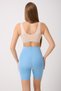 Porfy Model Anti-Slip Silicone Striped Biker Leggings Long Pants Ice Blue Color090 - 4