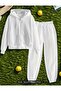 Zipped Cardigan and Tracksuit Bottom-Top Set