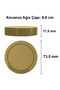 255 ml Jar with Gold Deep Lid 255 Cc Transparent Jam, Marmalade Glass Jar Deep 50 Pieces - 6