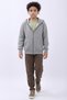 Unisex Kids Hooded Zip Cardigan – Grey Melange Comfortable and Stylish Everyday Top - 5
