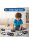 6-Piece Metal Police Car Set - Diecast Toy Police Team - Durable Alloy Model Vehicles