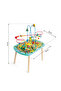 - Wooden Railway Train Activity Table w/ Bead Maze- 6pcs - 3