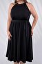 Women's Plus Size Off Shoulder Long Dress Black - 2