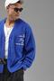 Buttoned Embroidery Detailed Oversized Pattern Men's Cardigan - 5