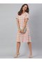 Premium pure cotton with red, orange & grey tiny ethnic prints - Indo Western wear
