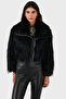 Regular Fit Jacket Collar Zippered Fur Fur 68912367948Pr116