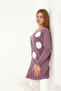 Thin Knitwear Cardigan Polka Dot Pattern - 2