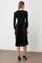 Skirt with Pleated Stone-Embroidered Dress - 5