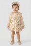 Baby Girl Layered Floral Print Bandana Dress