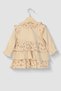 Baby Girl Layered Floral Print Bandana Dress - 4
