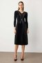 Skirt with Pleated Stone-Embroidered Dress