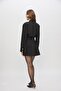 SS6117 Button-Front Pleated Mini Dress - 5