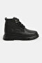Men's Black Thick Poly Sole Lace-Up Casual Winter Boots - 5