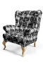 Modern Sofa Fabric with Black and White Written Digital Printing. Cotton Lining Upholstery Sofa Fabric - 2