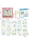 Magnetic Pen Drawing Board Diy Puzzle Educational Toys - Blue Color - 5