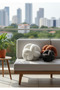 3-Piece Knitted Ball Throw Pillow Set XXL Size Welsoft Fabric Living Room Pillow Brick Ecru Anthracite Decorative Knot - 6