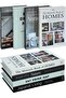 4-Piece Decorative Book Set - Fake Hardcover for Home Decor