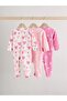 100% Cotton Pink 3-Piece Two-Way Zippered Baby Sleeping Bags - 5