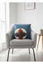42 cm XXL Size Welsoft Fabric Knot Ball Throw Pillow Tile Anthracite Ecru Decorative Pillow (1 Piece) - 5