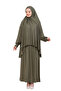 Two Piece Prayer Dress – Long Cotton Hijab Clothing Abaya & Headscarf Set - 2