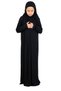 Girls' Prayer Dress – Soft Viscose Clothing Abaya & Hijab + Bag Set - 4