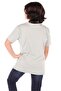 Boy's Printed Asymmetrical T-Shirt with Crew Neck and Short Sleeves - 2