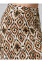 Brown Ikat Crop Top and Maxi Skirt Co-Ords - 5