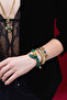 Ashen Angel Wing Charm, Malahit Chain Bracelet - 2
