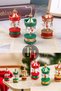 Merry Christmas Wooden Carousel Horse Ornaments Mini Beautiful Wooden Christmas New Year Set of 6 - 7