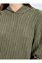 Olive Ribbed Hoodie and Leggings Co-ords - 3