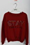 Girl's Crew Neck Printed Sweatshirt - 2