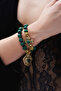 Solis Green Zircon Heart Charm Malachite Bracelet - 3
