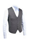 Men's Buttoned Sports / Regular Knitwear Sleeveless Dark Gray Vest - 4241Ls - 3