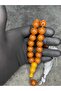 Large Size Rope Tasseled High End Tightening Amber Prayer Beads - 3