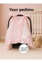 Muslin Pink Color Ruffle Detailed Stroller Cover