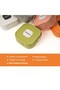 Mini Jewelry Box Mirror and 4 Compartments Travel Organizer – Necklace, Earrings, Ring Storage Case Green - 6