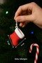 Christmas Stocking Decorative Tree Ornament 6 Pack |   Christmas Tree Ornaments |   Red and White New Year Accessory - 6