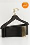 12 Pieces - Wood Look Plastic a Quality Clothes Hanger Tshirt Pants Hanger