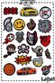 20-Piece Iron-On Woven Patch Set for Boys, Bulk (20 Pieces)