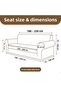 3 Seater Jacquard Plain Pattern Elastic Seat Cover Sofa Bed Seat Cover Stretch Stretchable Sofa Cover - 2