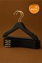 12 Pieces - Baby and Child Size Wooden Look Plastic a Quality Clothes Hanger Tshirt Pants Hanger