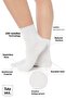 Bamboo Women's Elasticless White Seamless Premium Socks Boxed 6-Piece / Non-Marking / Non-Tightening Socks - 2