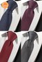 Set of 4 Advantage Tie and Handkerchief in Dark Blue, Plum, Claret Red and Smoke Colors