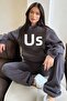 USA Tracksuit Set Sweatshirt Jogger - Smoke Printed Oversize Hooded - 5