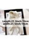 وشاح شال مربع مطبوع على الوجهين مقاس 70 سم × 70 سم - 5