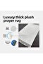 Luxury Thick Soft Plush Prayer Rug Non-Slip Base Dowry Gift - 5