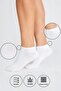 Bamboo Women's Booties Plain White Socks Seamless Premium Boxed Pack of 6 - 3